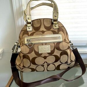 COACH poppy w/ strap and 4 free twillies